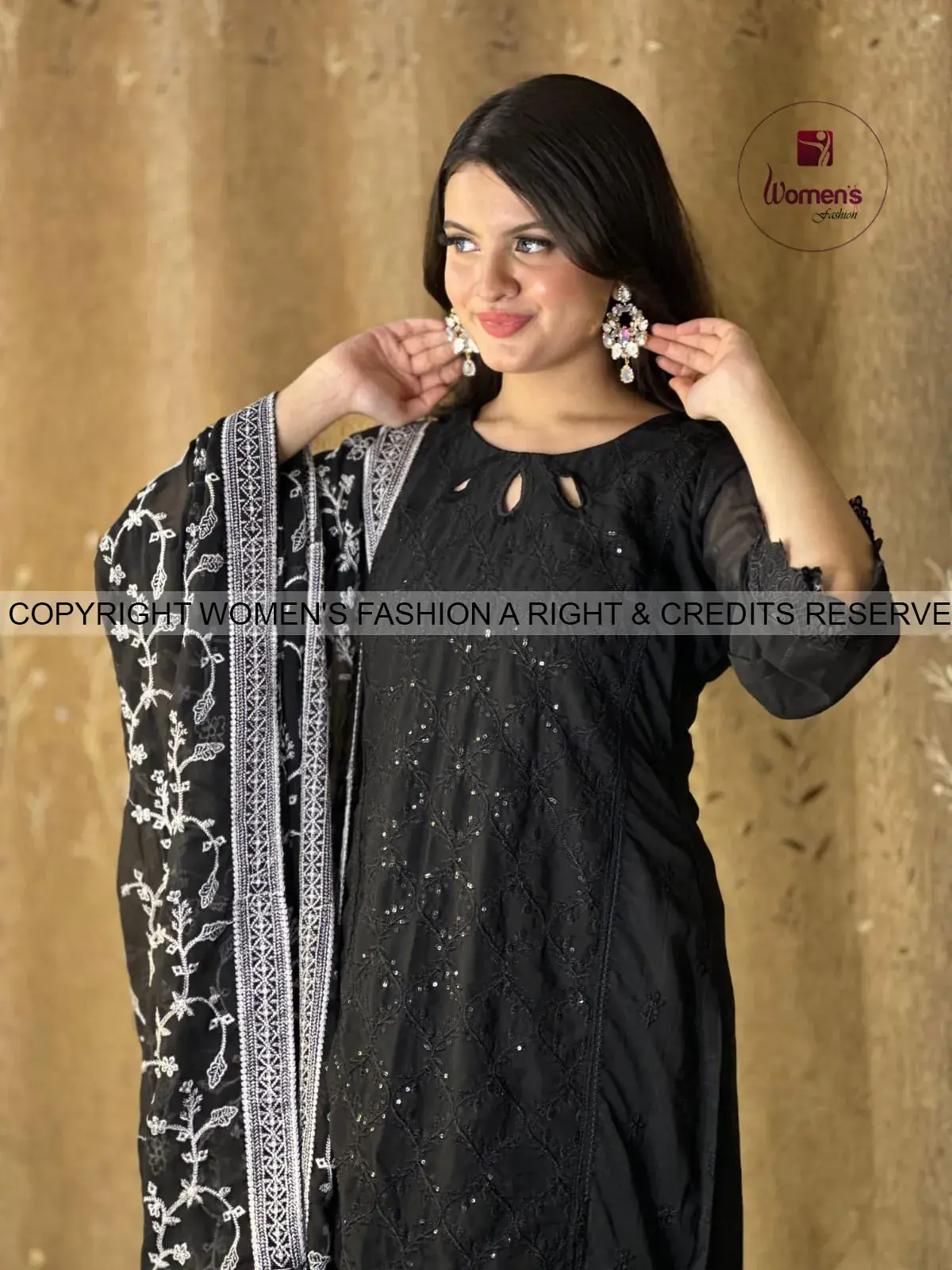 Georgette 4 Pices Unstitched Dress view 2